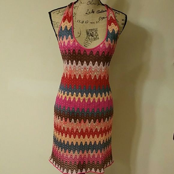 {Missoni} Mare Swimsuit Zigzag Coverup Dress